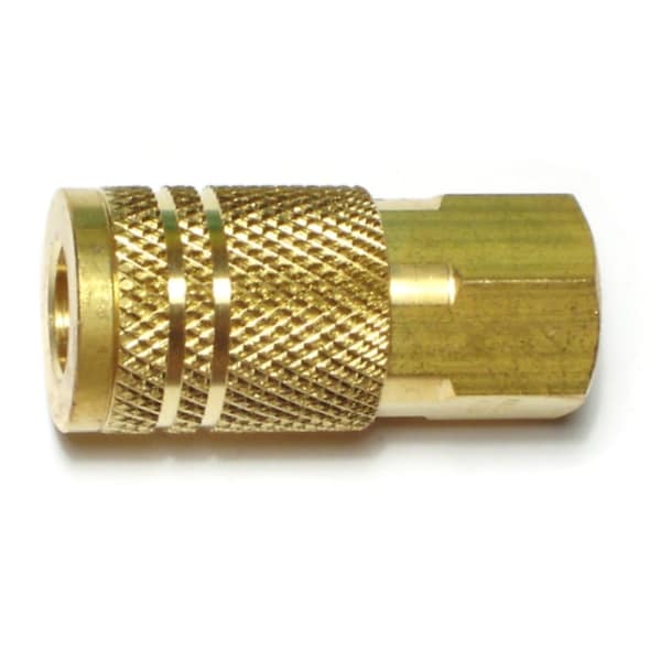 Midwest Fastener 1/4IP Brass Female Air Hose Couplers 4PK 66521 - main